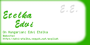 etelka edvi business card